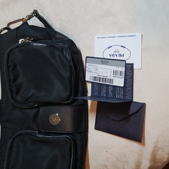 Prada Leather/Canvas Handbag - Picture 8 of 12